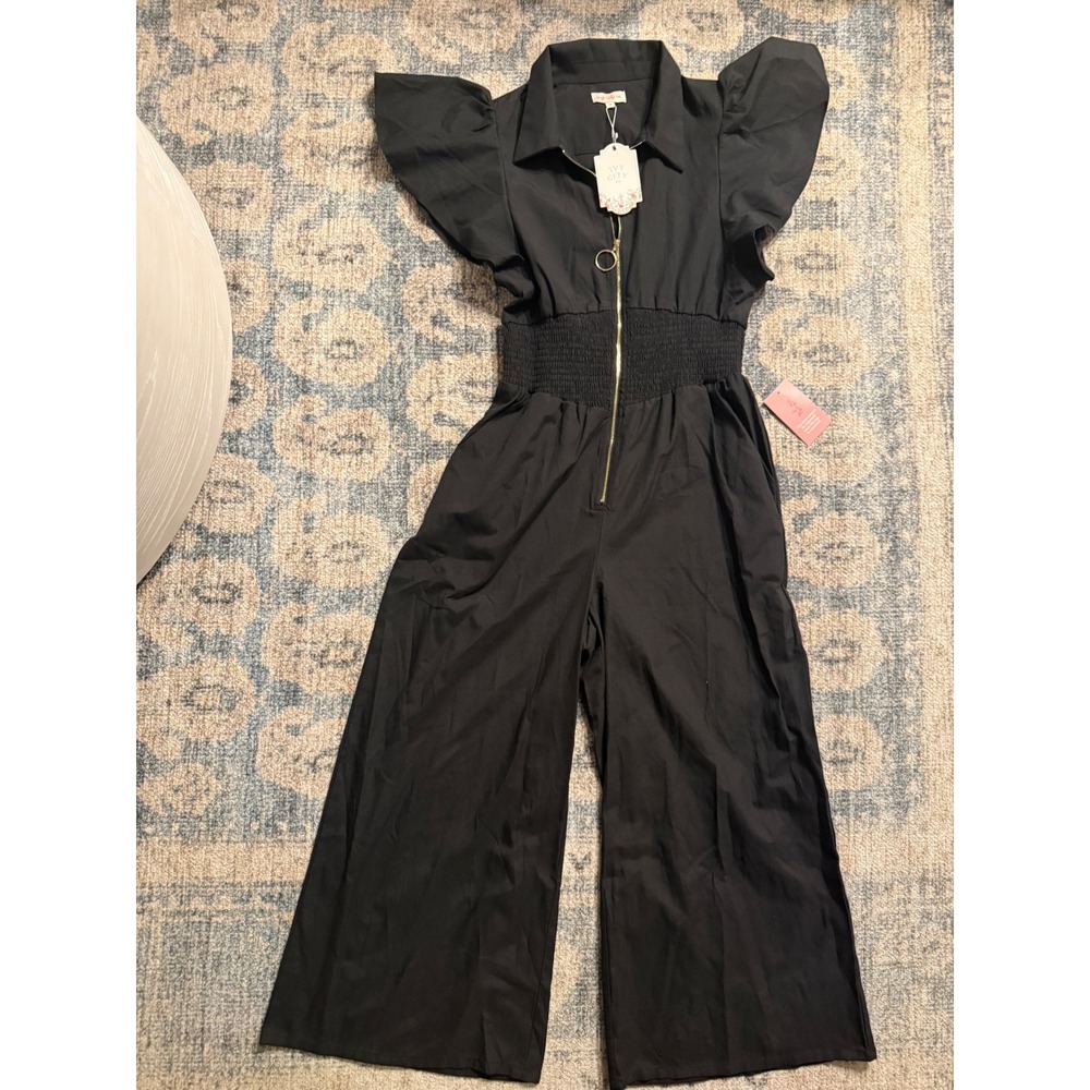 Ivy City Co Betsy Jumpsuit Black Medium NWT